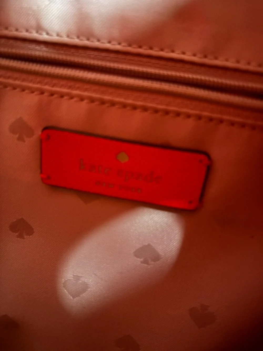 kate spade Red/orange Leather Small Backpack Like New